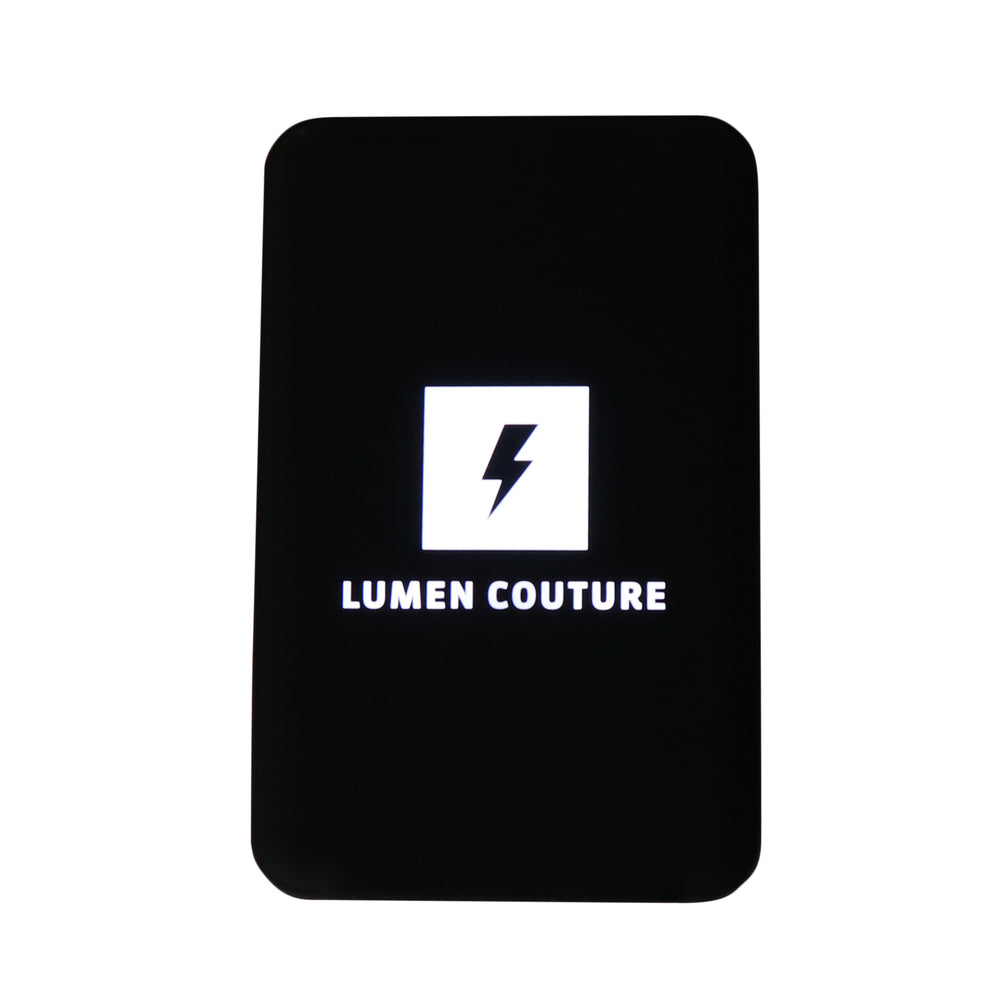 Rechargeable battery pack designed for wearable LED tech projects