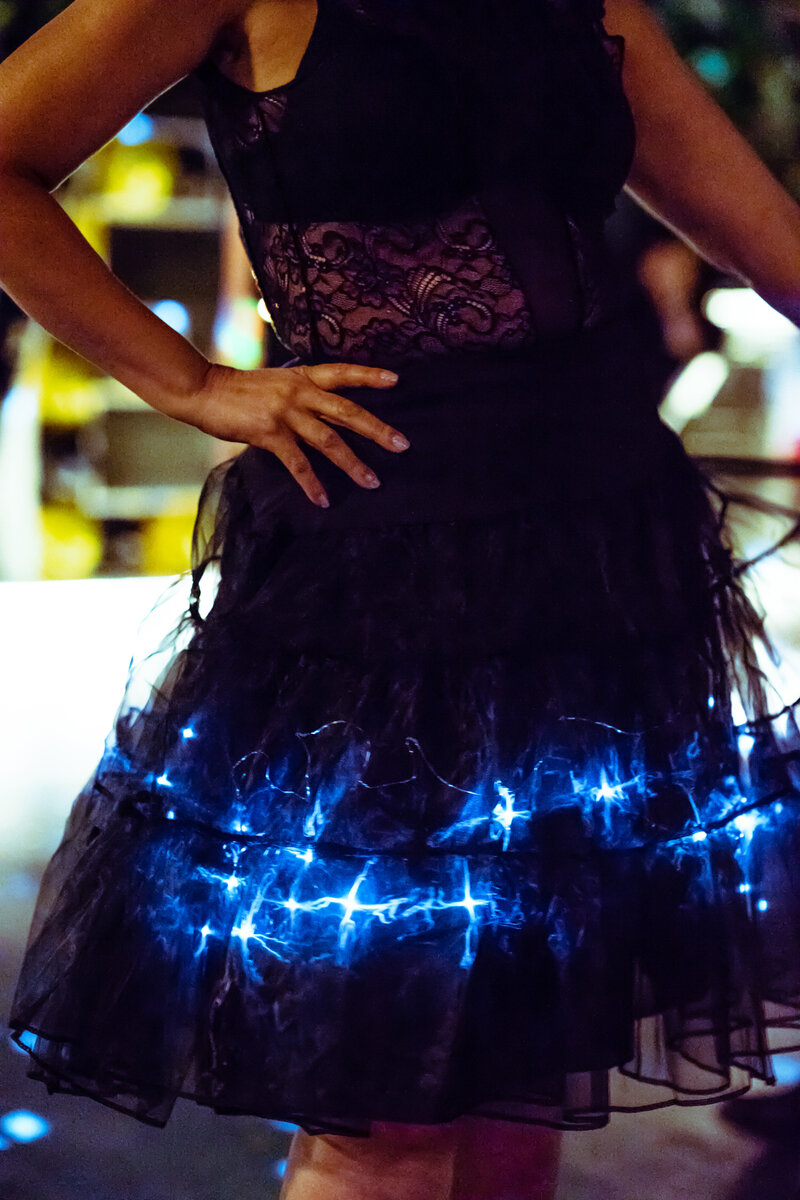 Light-up LED tutu for festivals
